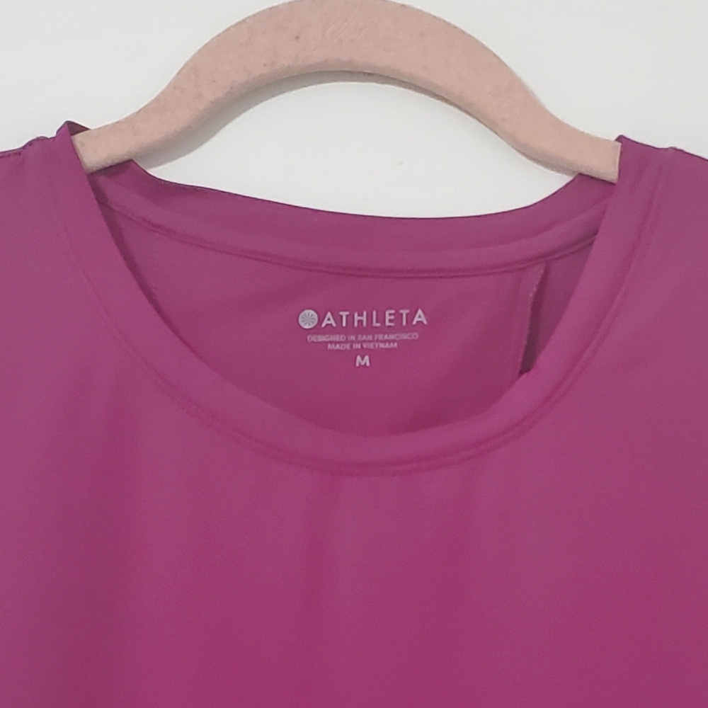 Athleta Sunlover Tulip Back Tank Dark Fuschia Medium - Picture 3 of 9